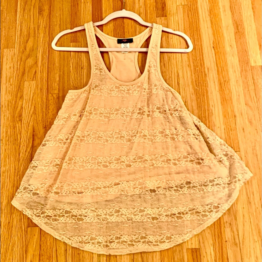 Beige camisole tank top
